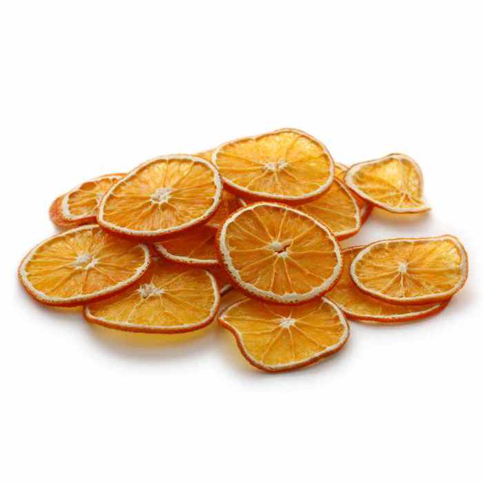 Rodajas de naranja secas
