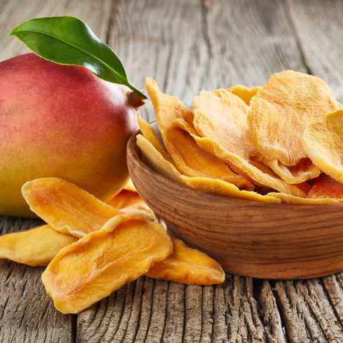Rodajas de mango deshidratado